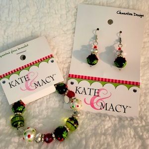 🎅🏼 NWT Kate & Macy Holiday bracelet & earring bundle